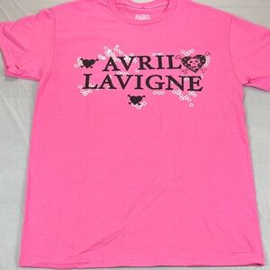AVRIL LAVINGE PINK T SHIRT NWT